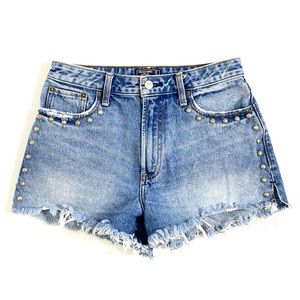 Abercrombie & Fitch | Light-Wash 100% Cotton Denim Annie High-Rise Short Sz 27/4